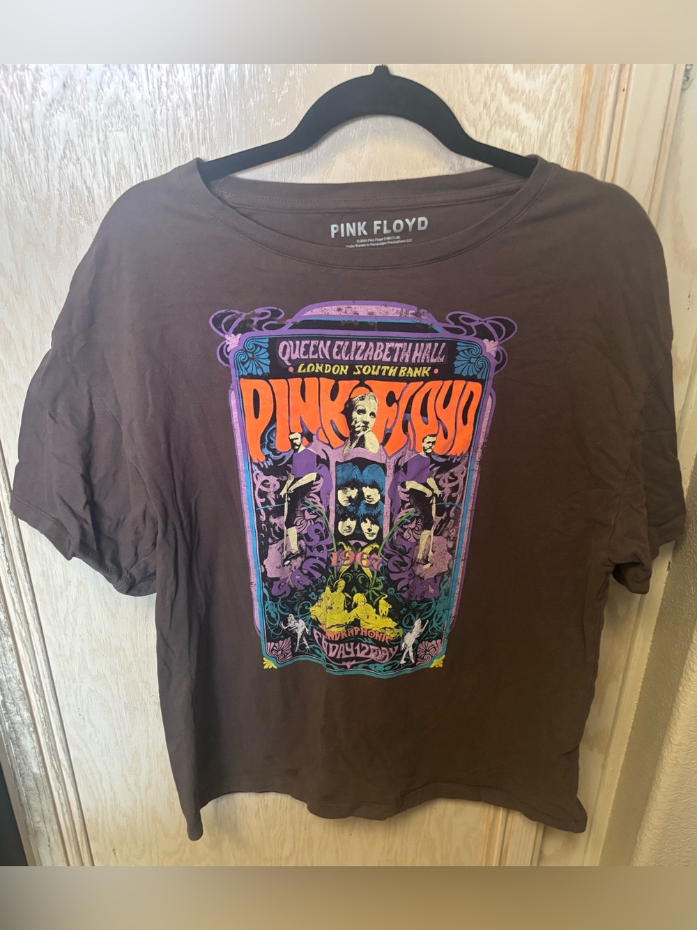 2024 Pink Floyd‎ (1987) Ltd 1967 Queen Elizabeth Hall Quadraphonic Shirt Sz L